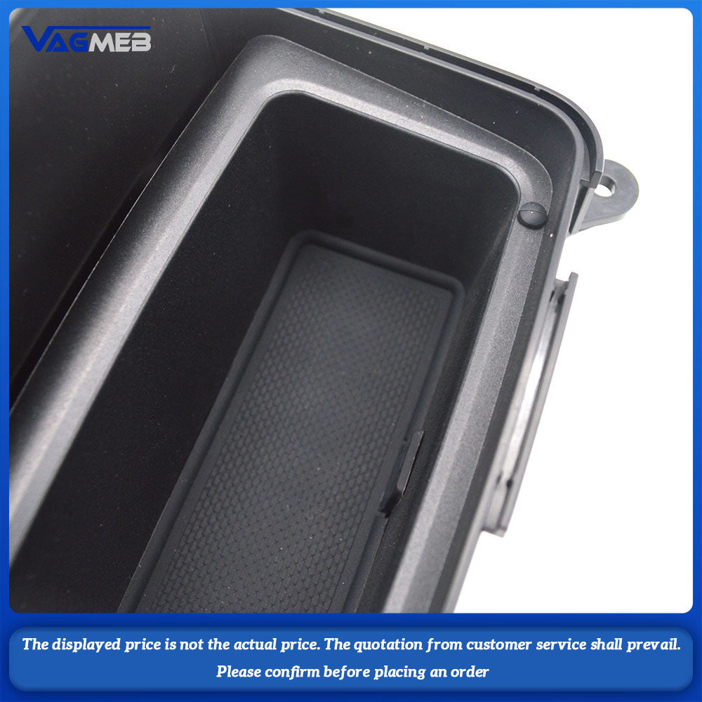 For Audi A4 B9 A5 Q5, piano black central control miscellaneous box with baked paint, Car Accessories