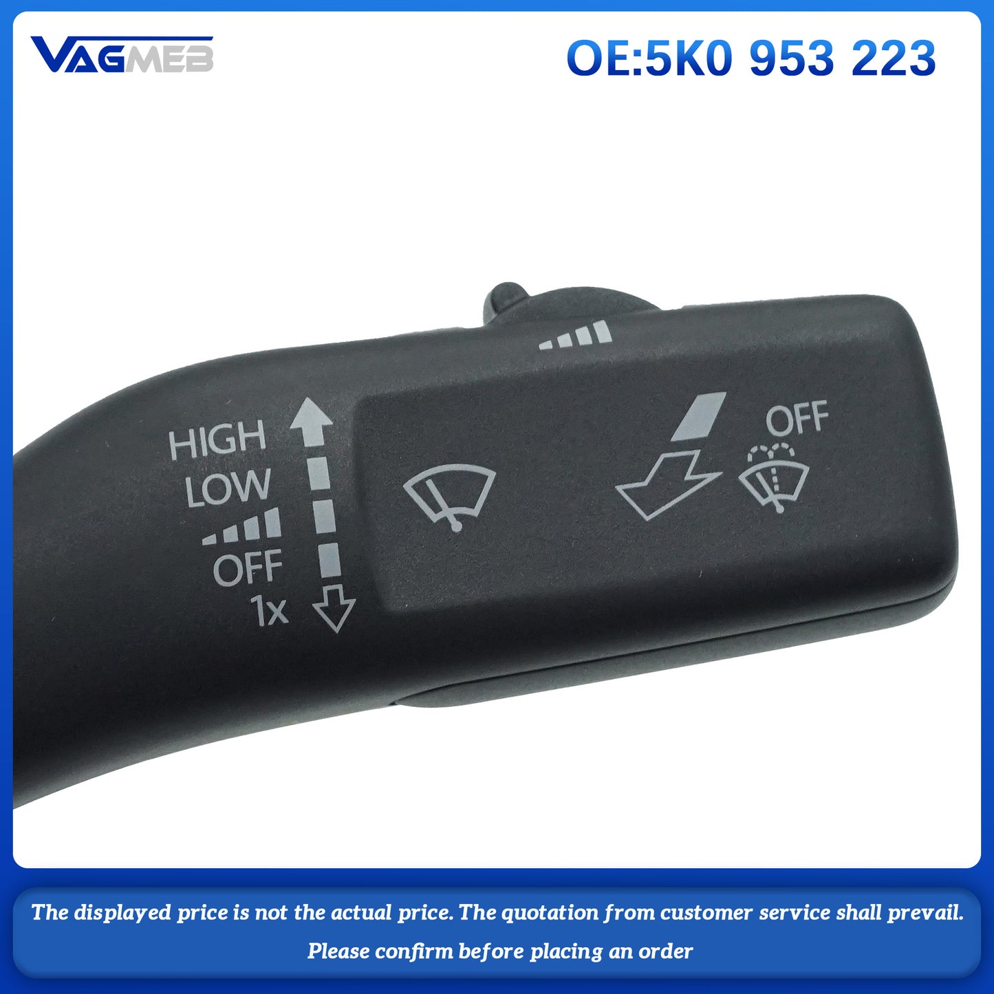 5K0 953 223 Combination Turn Signal Wiper Switch Steering Column Rod Multifunction 5K0953223 for Audi A1 Q3 Jetta Golf Superb