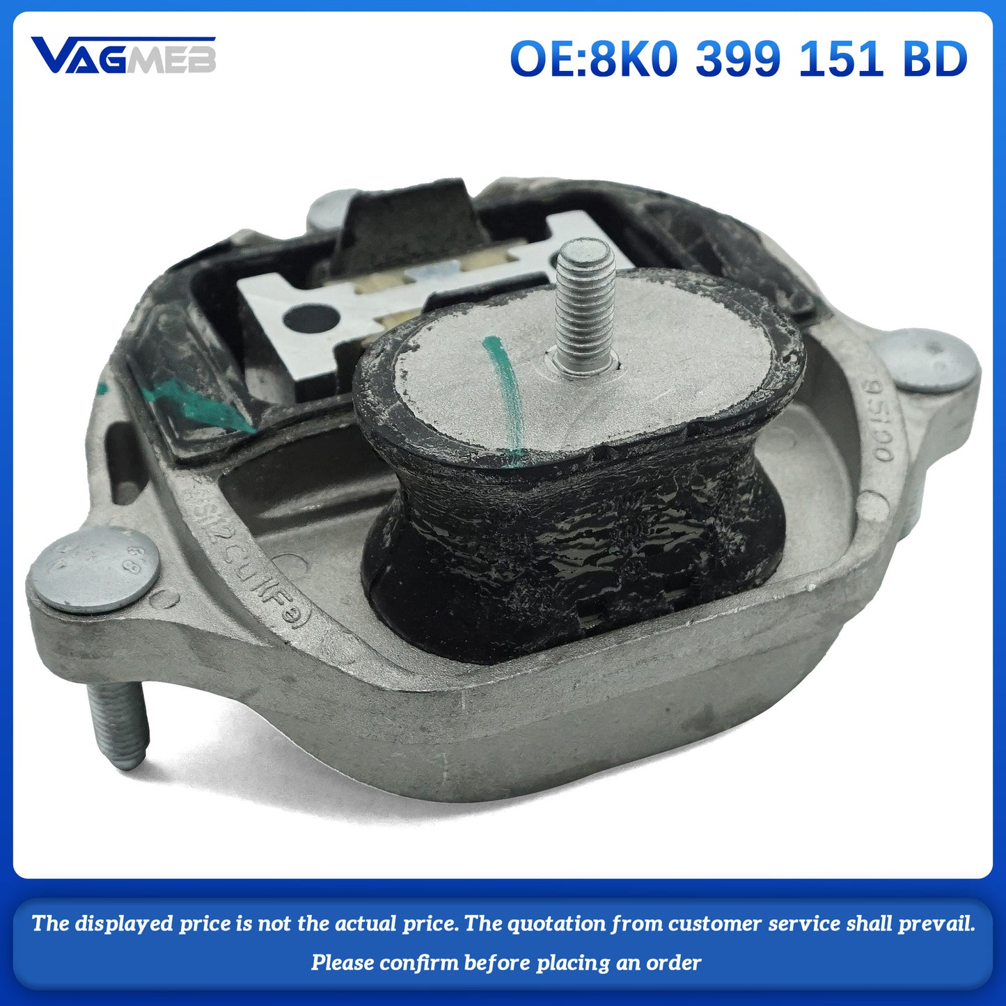 Original NEW Engine Support Gearbox Mounts Transmission Rubber Pad For Audi A4 S4 A5 S5 Q5 A6 A7 8K0 399 151 BD