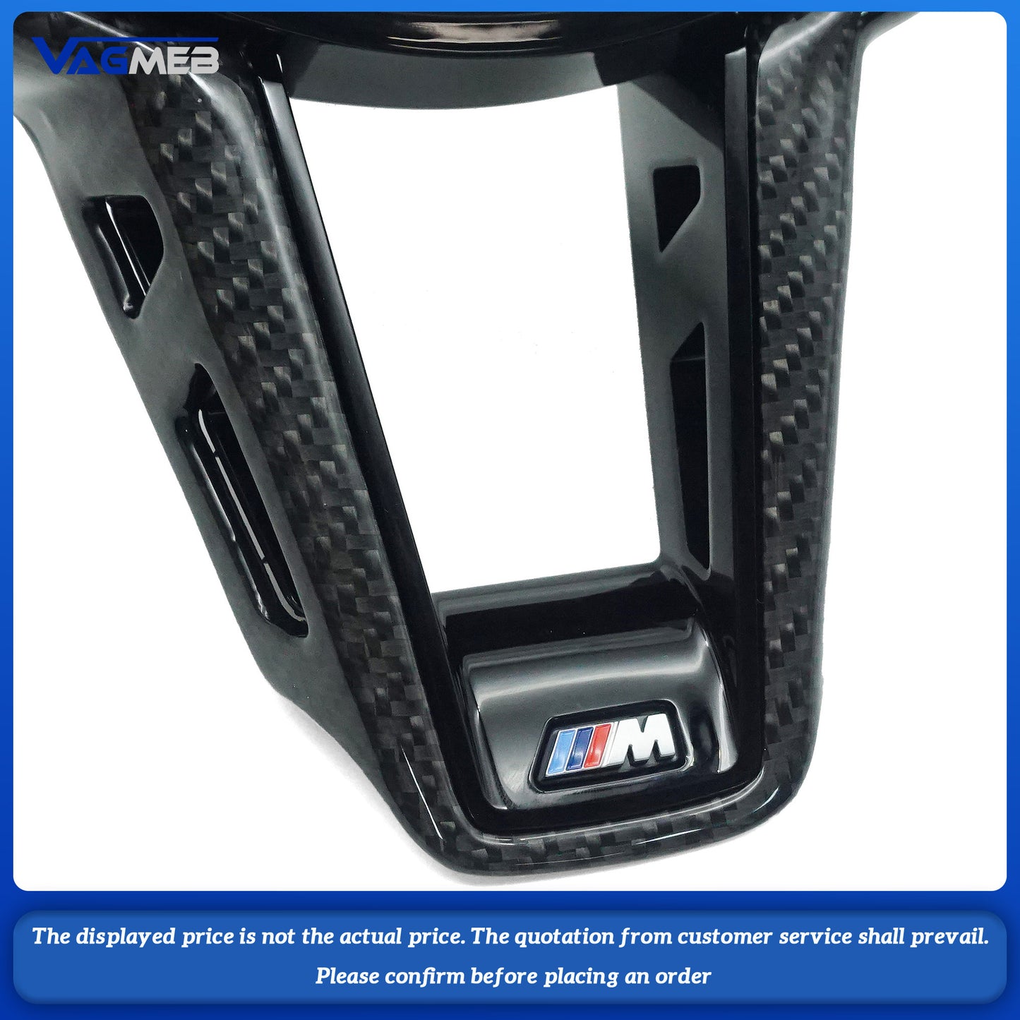 For BMW For BMW M3 M4 G30 G31 G26 G03 G04 G07 G07 G8 G87 G80 G82 G81 F90 G20 G22 Carbon fiber steering wheel decorative frame M