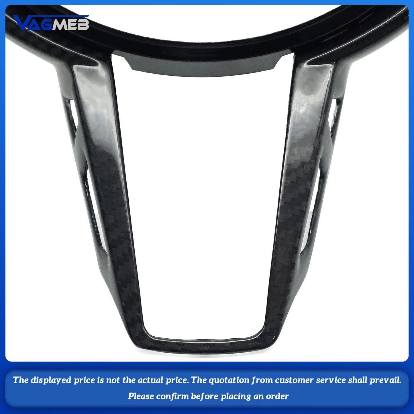 For BMW CS steering wheel matte carbon fiber button frame with M1M2 holes