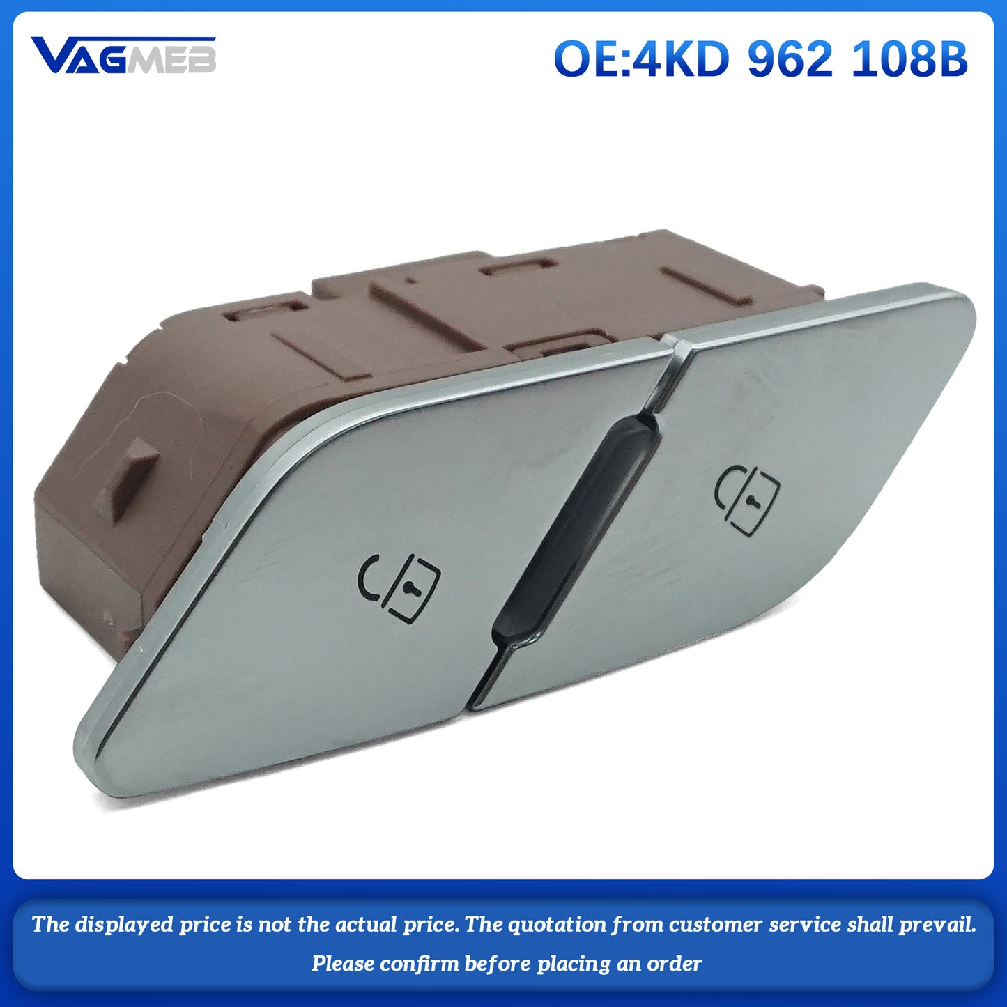 Replacement Switch Car Door Lock Switch For Audi A6C8 4KG 962 108 A 4KD 962 108B