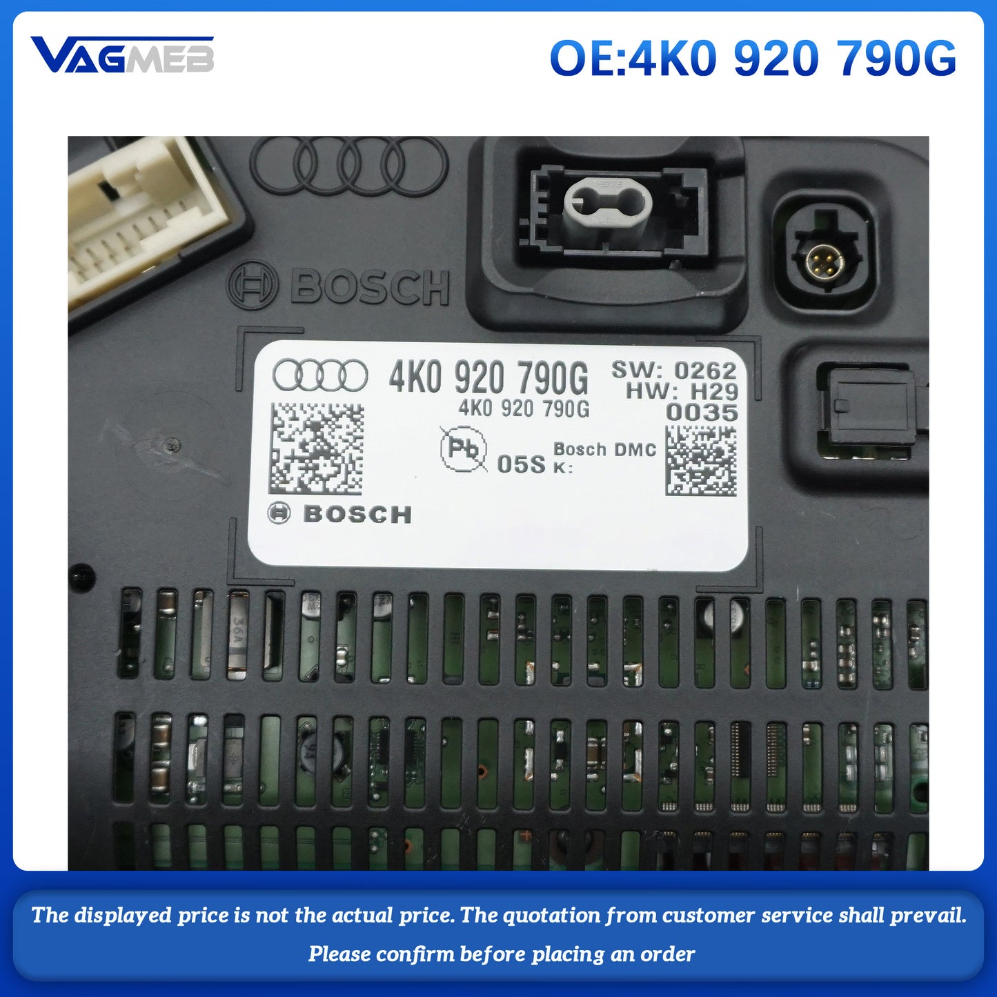 For Audi A6C8 LCD instrument panel 790G 4K0 920 790G