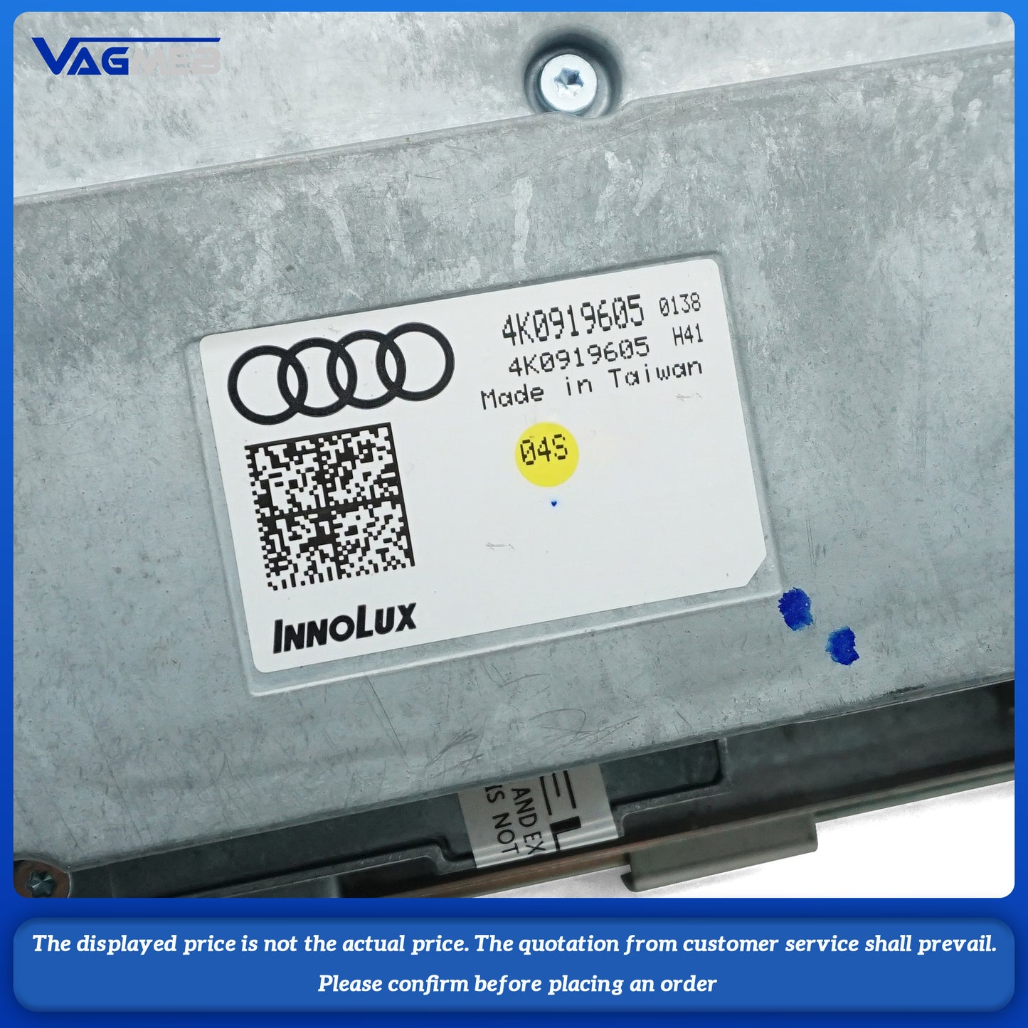 For Audi A6 S6 A7 RS6 RS7 Central control screen 4K0 919 605