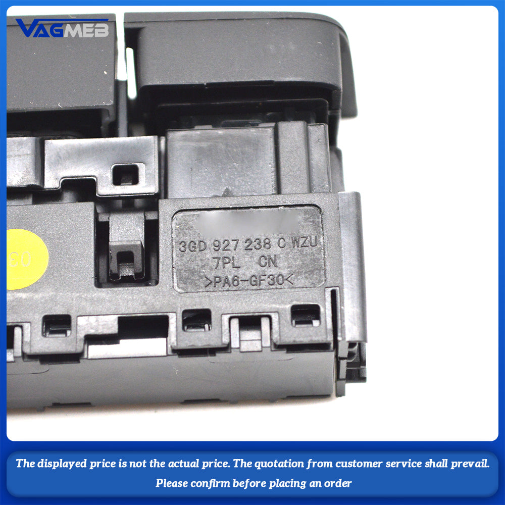 Full Key Steering Wheel Heating Switch For VW Passat B8 8.5 Arteon Central Decoration Backlight Switch 3GD927137A 3GD927238C