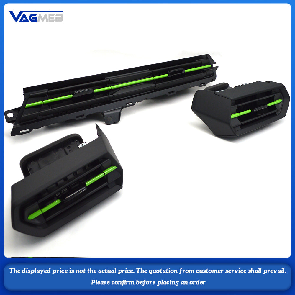 For New Audi A3 8V RS3 A set of high-quality automotive air-conditioning vents in green 8Y1 820 901 A 902 A 8Y1 820 951 A