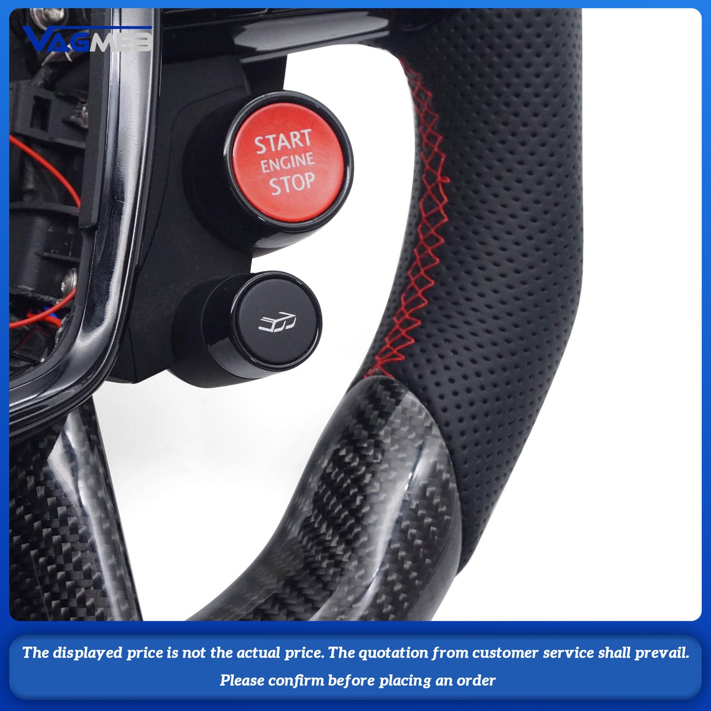 Forged Carbon Fiber Steering Wheel with heating For Audi A4 B9 A5 A3 S4 S5 RS4 RS5