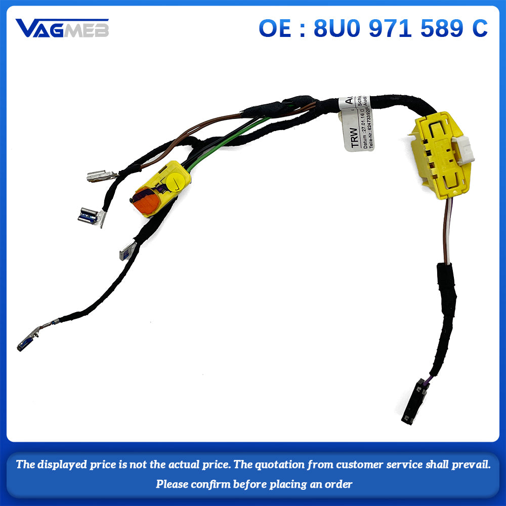 8U0 971 589 C Steering Wheel Multifunctional Wiring Harness Cable Plug For Audi A1 A3 S3 Q3
