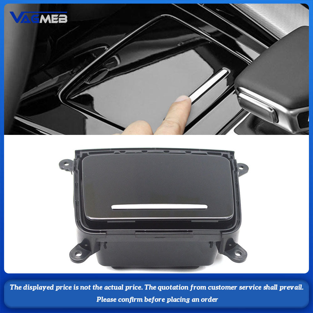 For Audi A4 B9 A5 Q5, piano black central control miscellaneous box with baked paint, Car Accessories