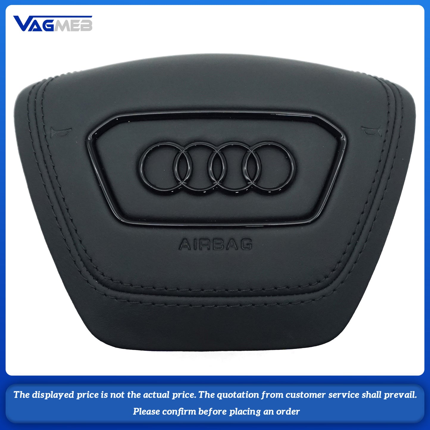 For Audi S standard A6C8 carbon fiber leather black line steering wheel assembly with heating and airbag