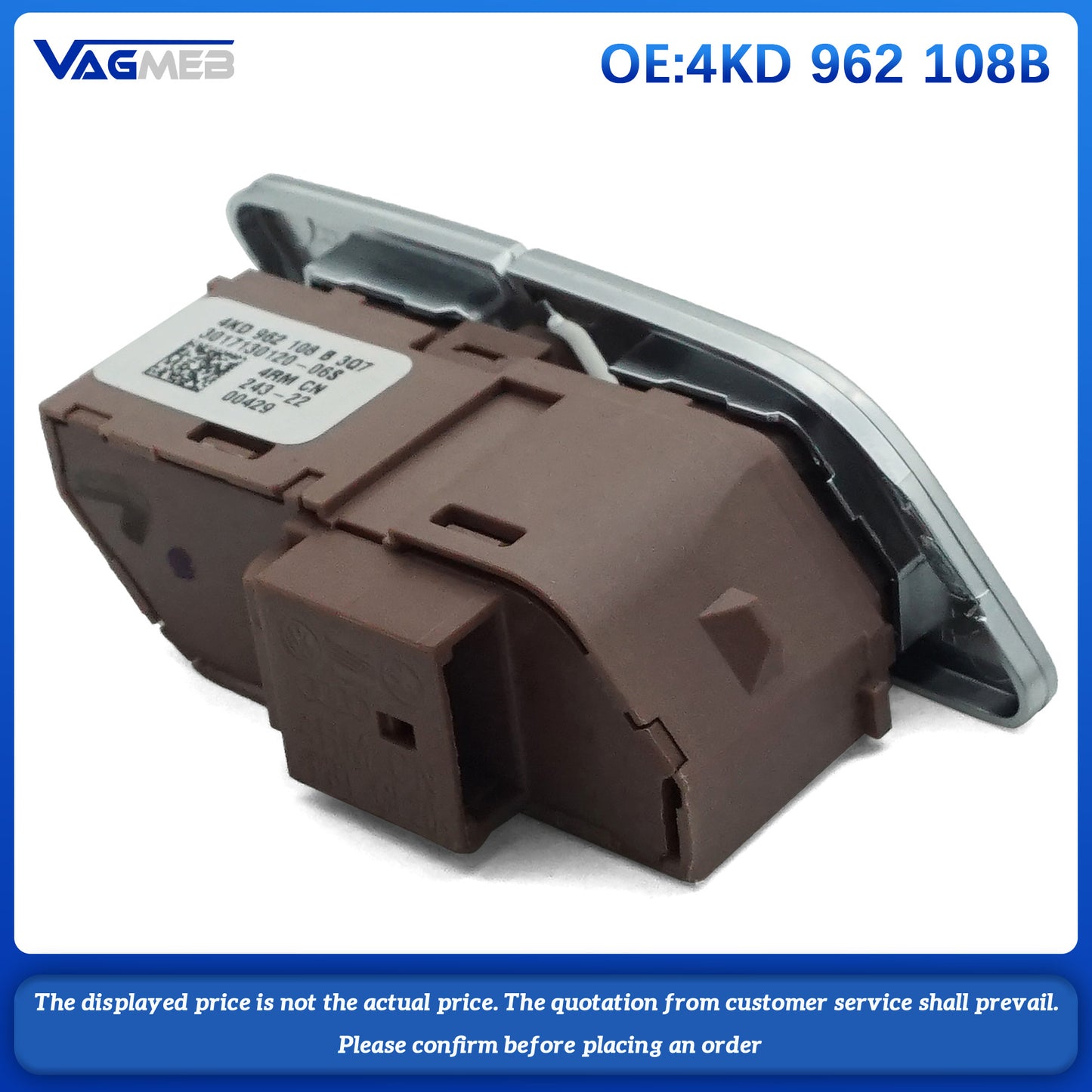 Replacement Switch Car Door Lock Switch For Audi A6C8 4KG 962 108 A 4KD 962 108B