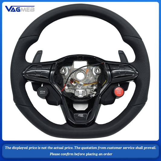 For VW R LOGO Golf MK8 Heated Steering Wheel
