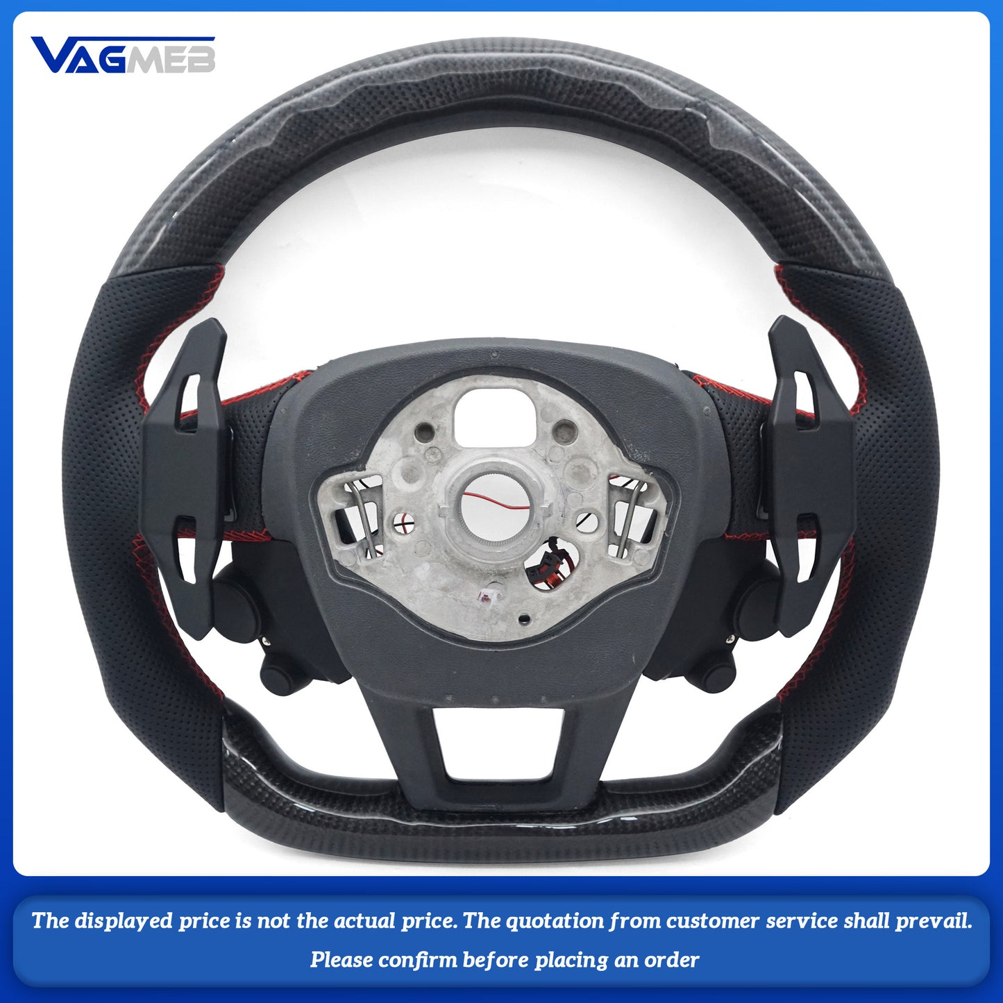 Forged Carbon Fiber Steering Wheel with heating For Audi A4 B9 A5 A3 S4 S5 RS4 RS5