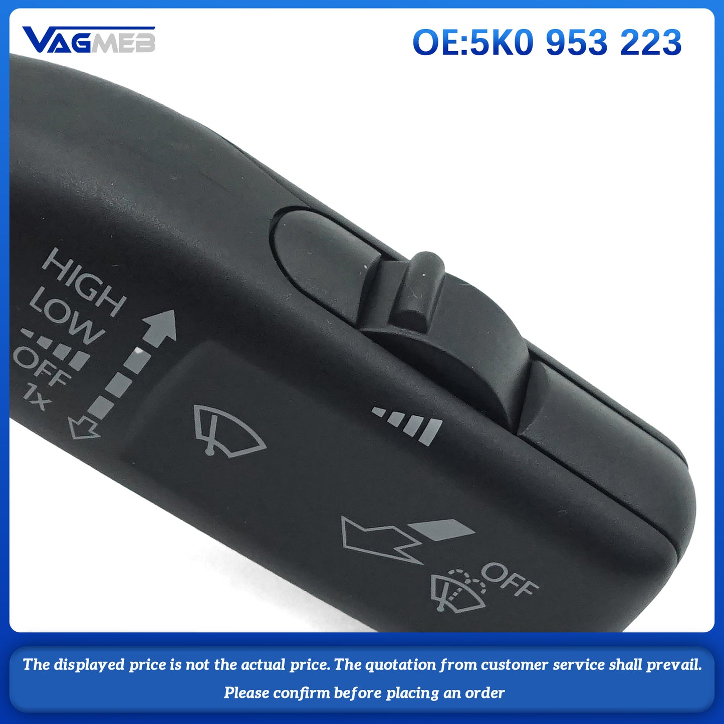 5K0 953 223 Combination Turn Signal Wiper Switch Steering Column Rod Multifunction 5K0953223 for Audi A1 Q3 Jetta Golf Superb
