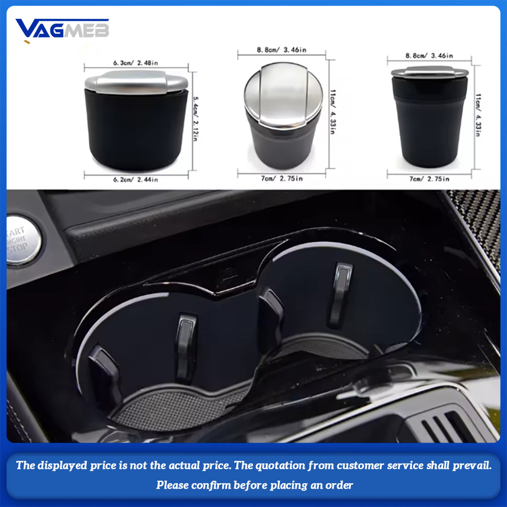 Original High Quality Ashtray Logo on Lid for Audi A4 A5 420 087 017 8UD 8V0 857 951 In Car Vehicle Ashtray Black Silver Chorme