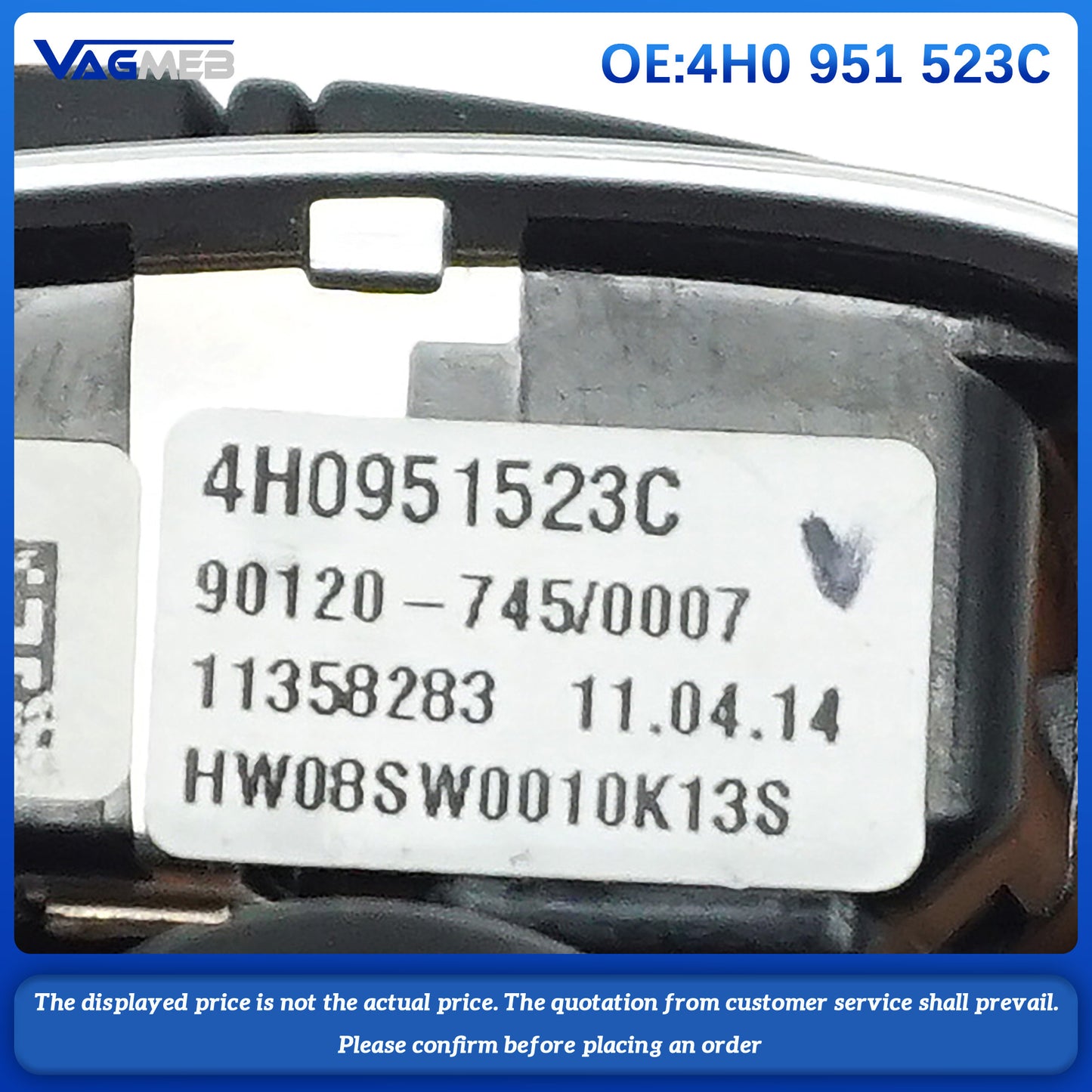 For Audi A8 steering wheel buttons 4H0 951 523C