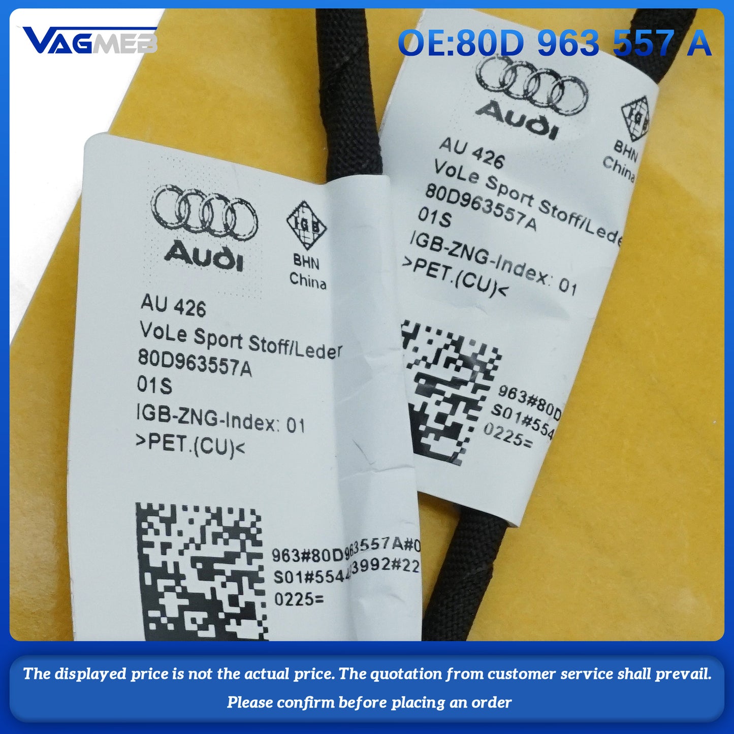 For Audi A38Y seat heating package