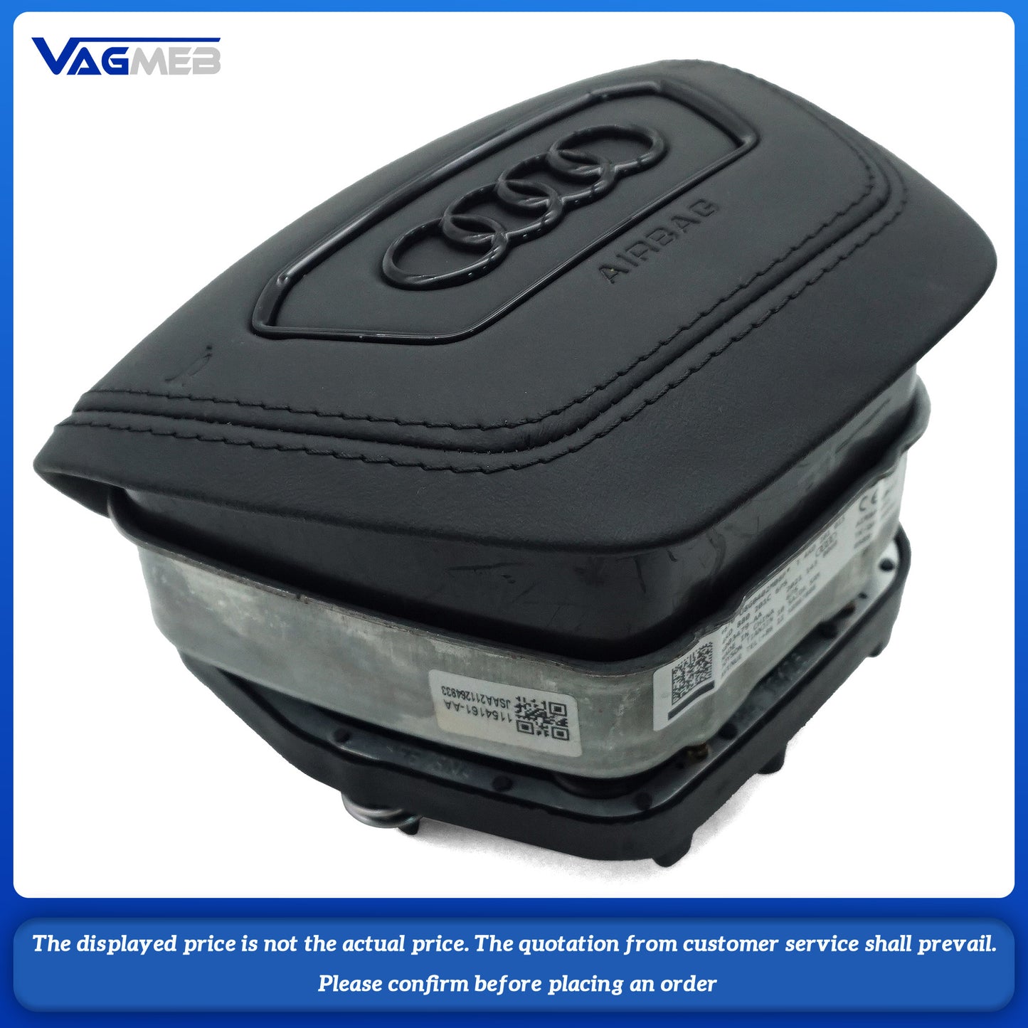 For Audi S standard A6C8 carbon fiber leather black line steering wheel assembly with heating and airbag
