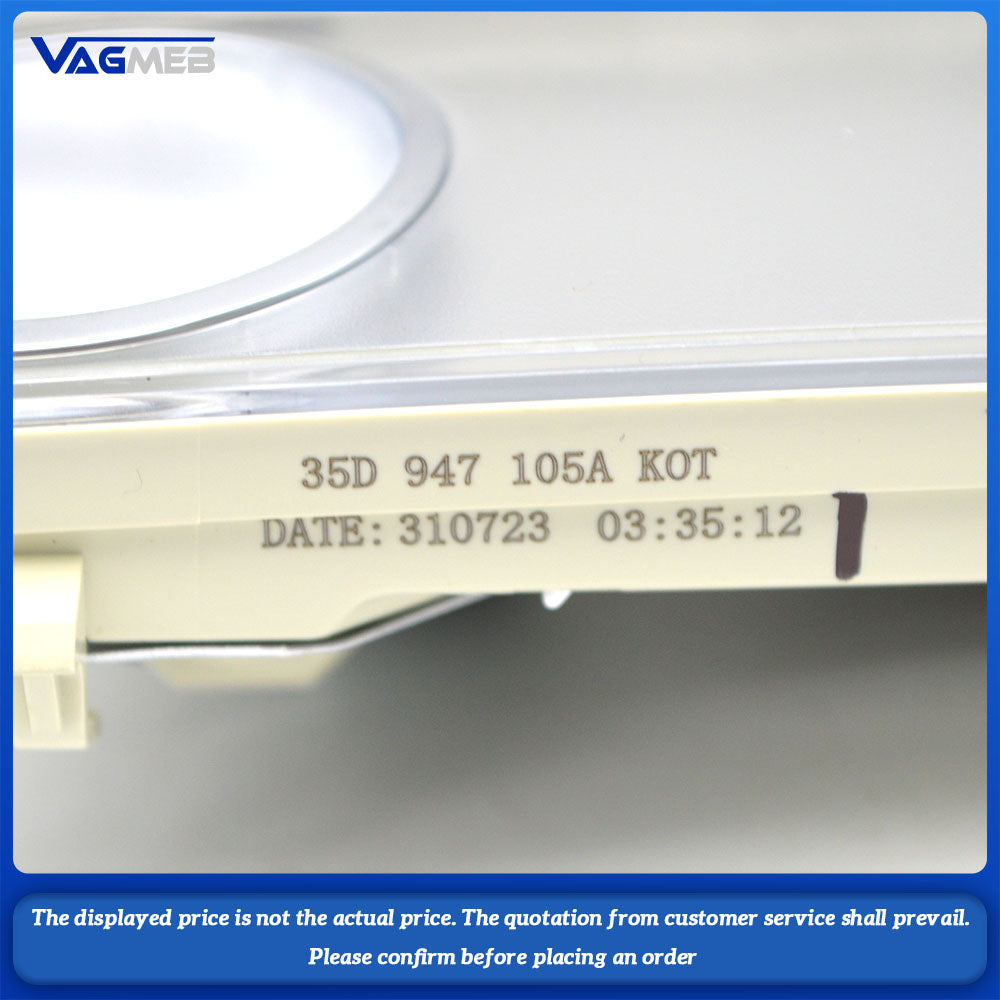 For VW CC Original Car Ceiling Light With White Switch Suitable 35D 947 105 A