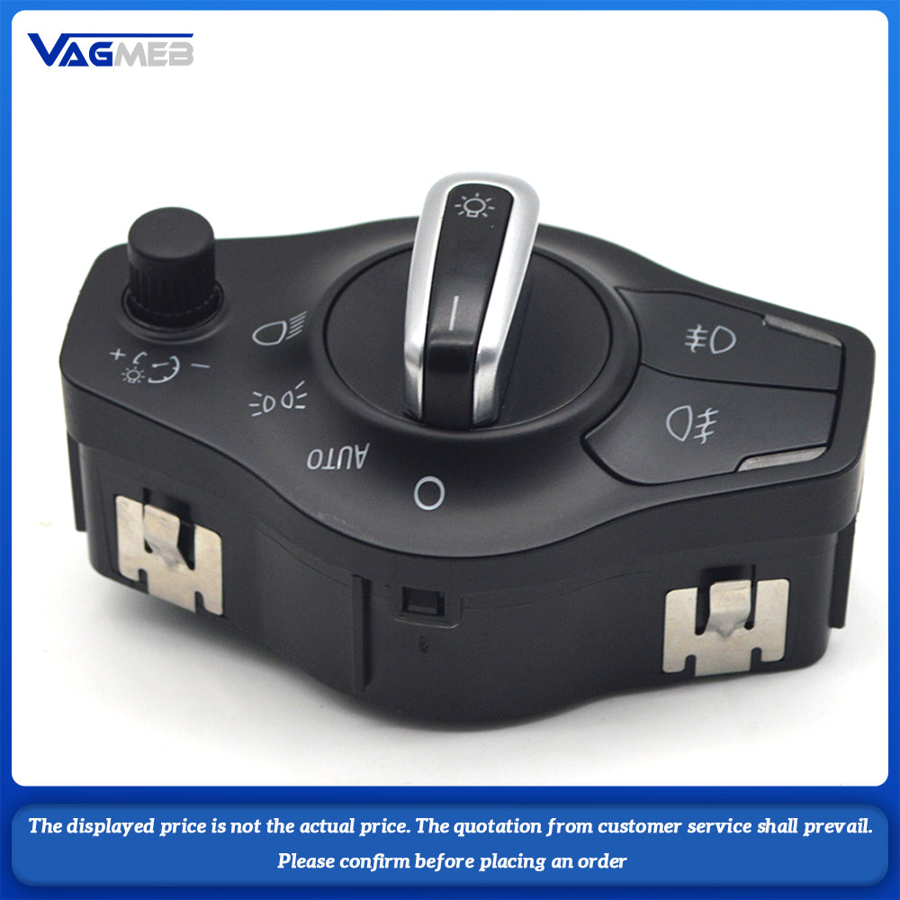 Chrome AUTO Headlight Fog Light Switch Control For Audi Q5 A5 S5 Coupe Sportback A4 S4 Avant B8 8K0 941 531 AS
