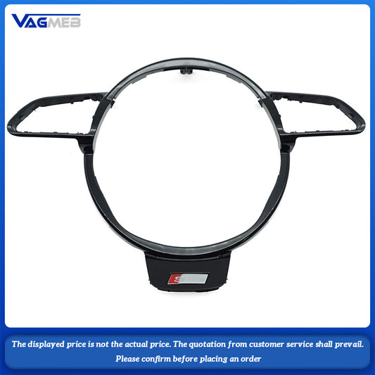 For Audi A4 B8 A6 C7 A3 8V Steering Wheel Black Frame Assembly Accessories
