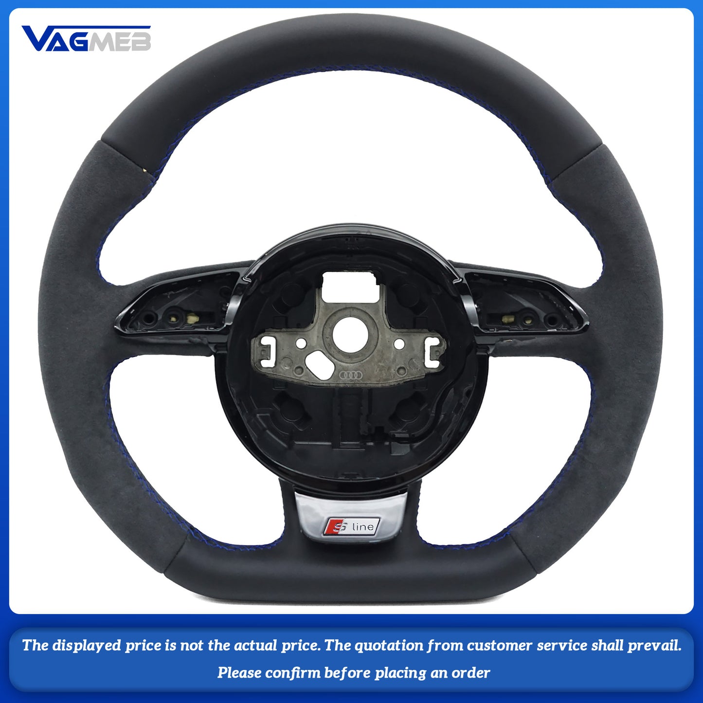 For Audi Sline LOGO A4B8 Steering Wheel