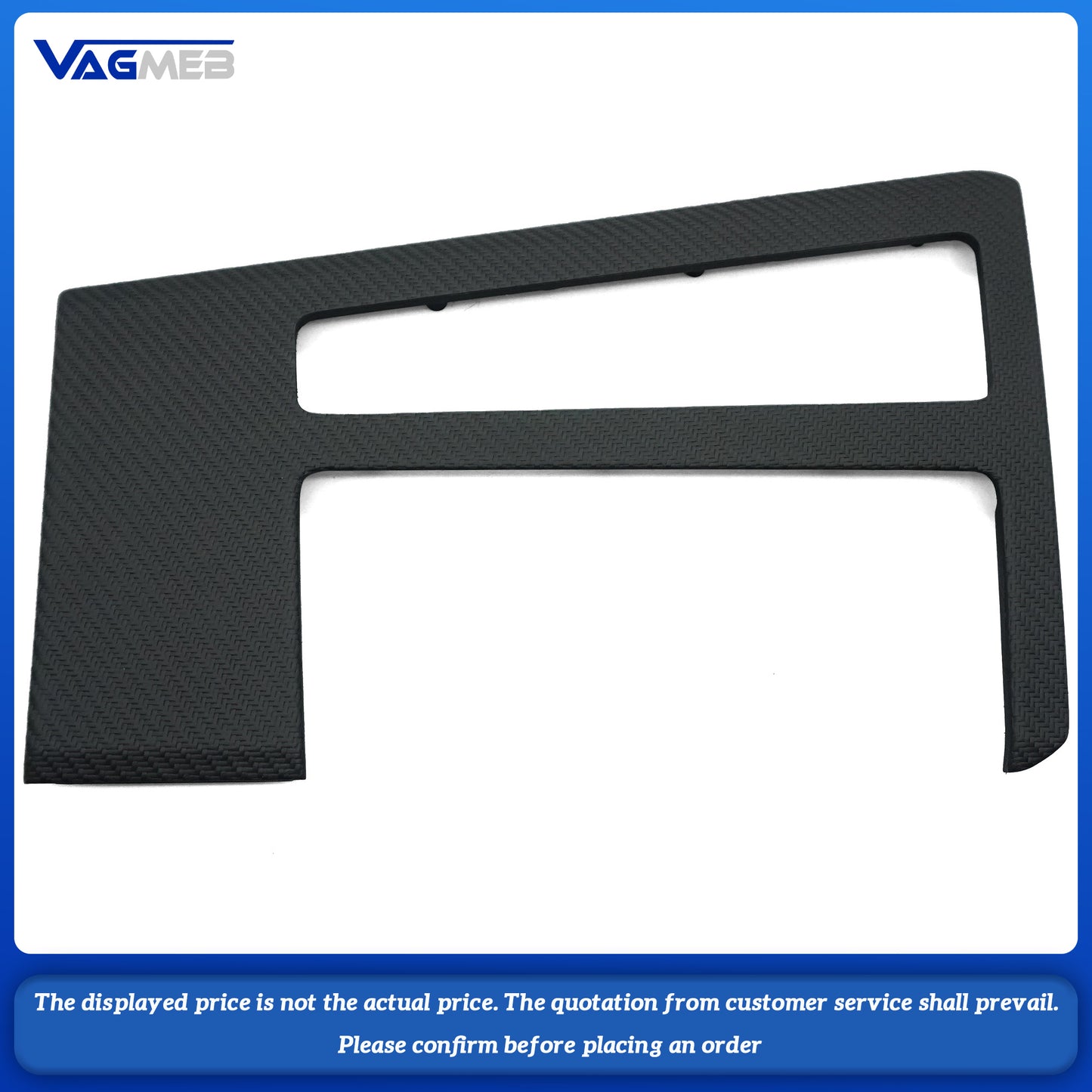 For Audi A6C8 A7 Central aisle cup holder carbon fiber trim plate