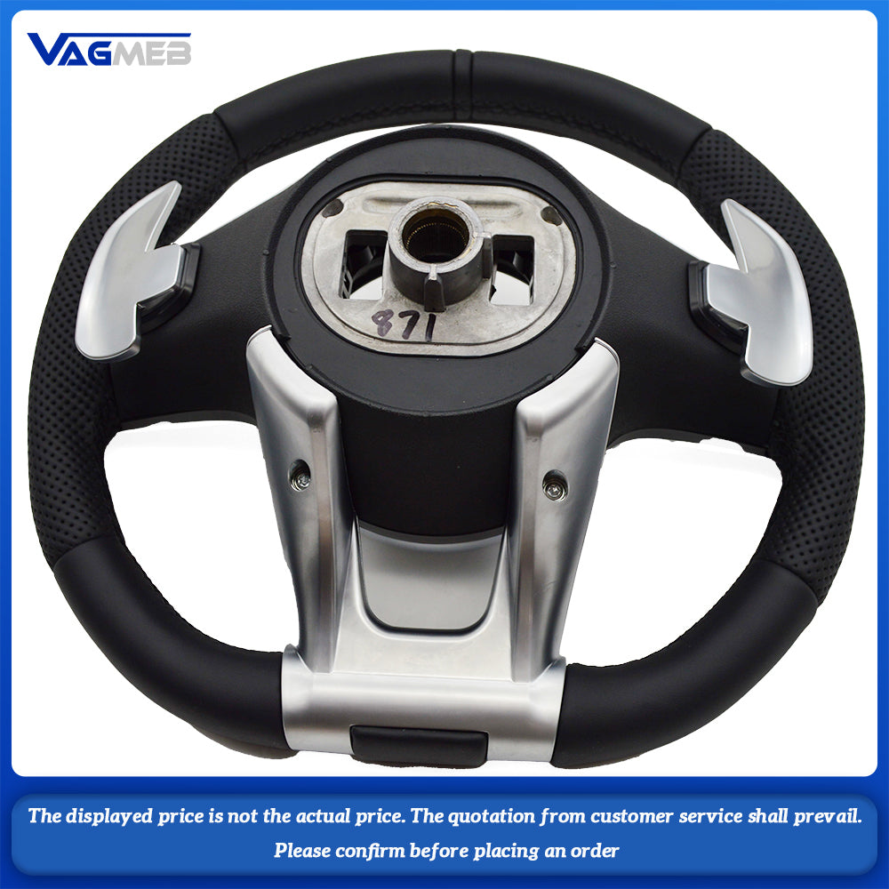 For Mercedes-Benz 2010 2011 2012 2013 CLS W176 GLA CLA GLC A B C E-Class GLK M W204 AMG Steering Wheel Carbon Fiber Leather