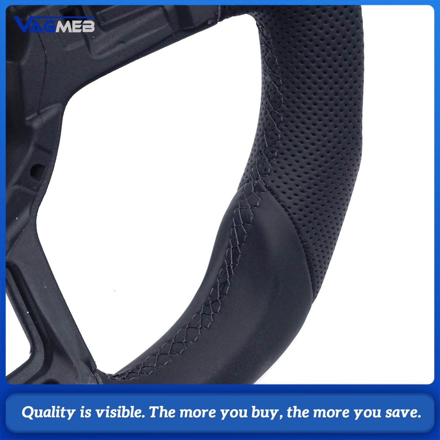 Alcantara leather steering wheel suitable for VW Golf MK7 7.5 GTI GTD GTE R Polo GTI Tiguan MK2 Passat B8 Sport steering wheel