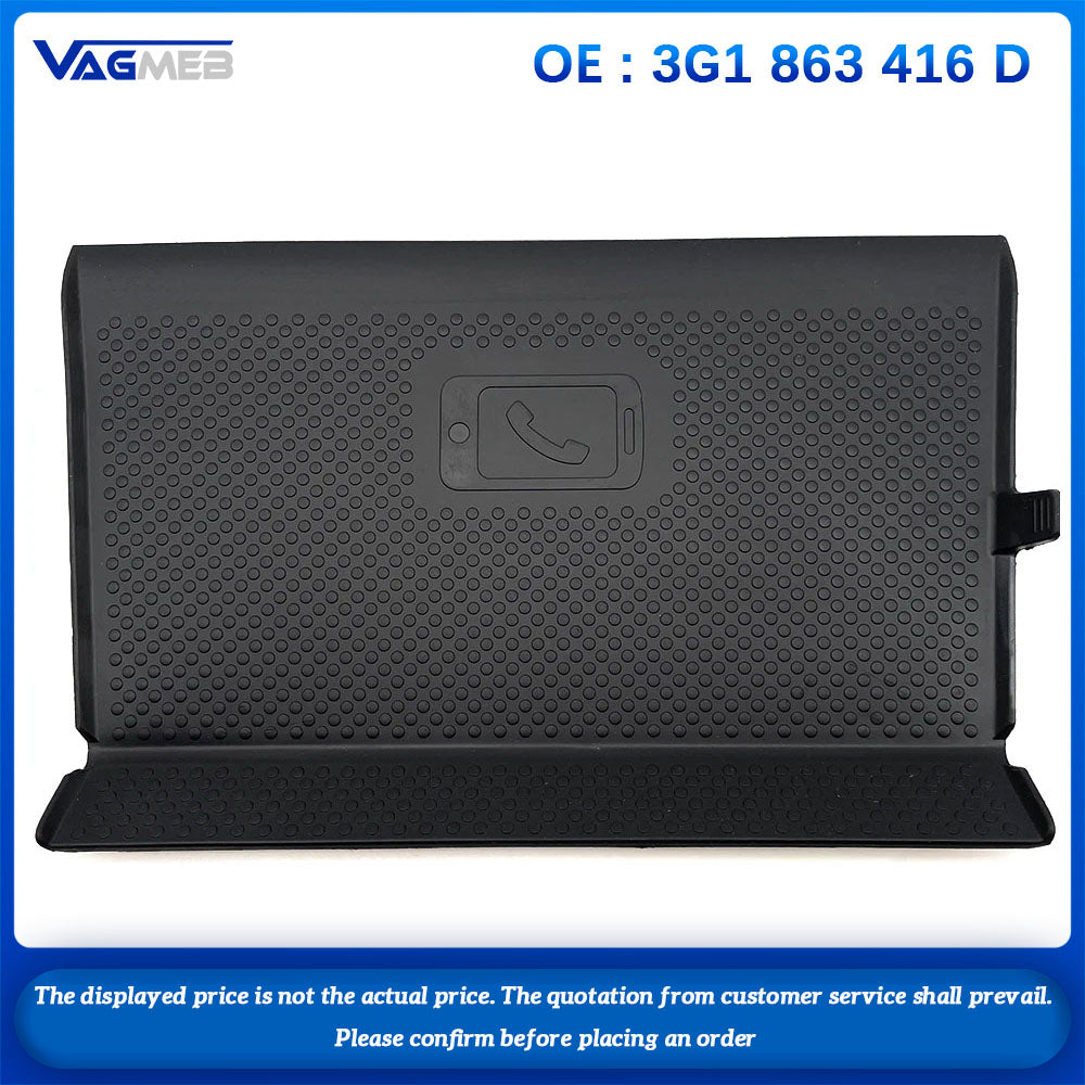 Auto Storage Box Wireless Charging Rubber Pad for VW Passat B8 3G1 863 416 D