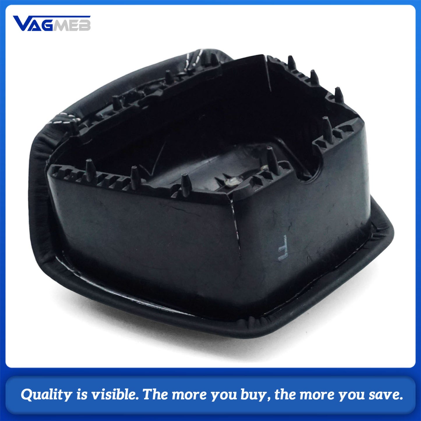 Blackened steering wheel suitable for Audi A6 C8 A7 Light gray stitched leather sport steering