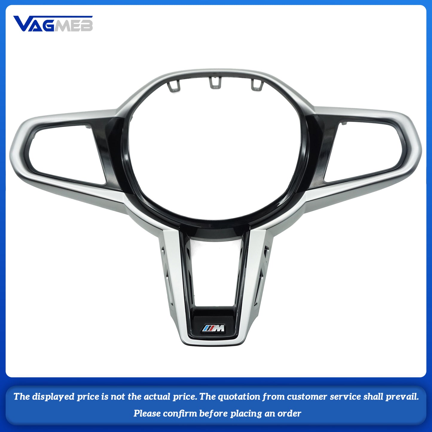 Carbon fiber steering wheel button frame with M1 M2 holes for BMW G14 G15 G20 G22 G26 G42 G30 G32 G01 G02 G05 G06 G80