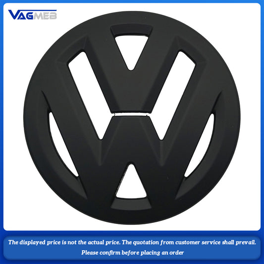 Car Black Front Grill Badges Rear Trunk Emblem Lid Covers Logo Sticker For VW Scirocco(2015-2017)