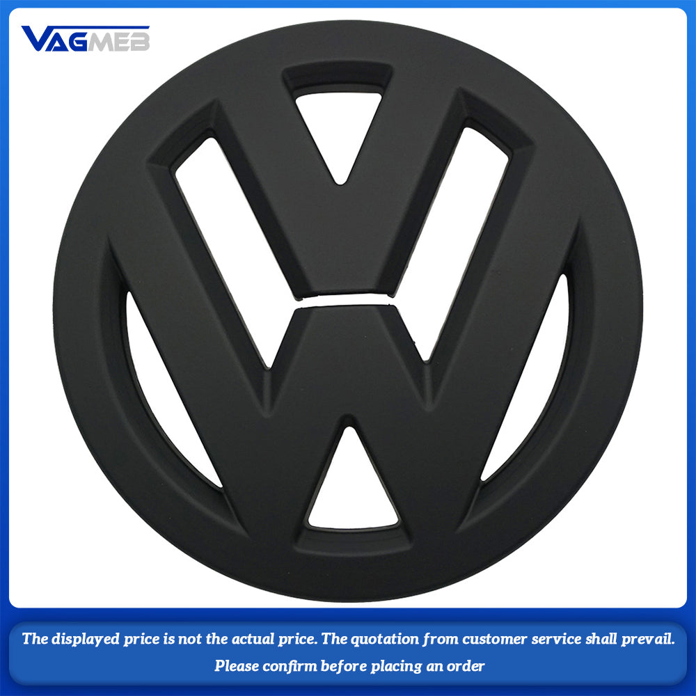 Car Black Front Grill Badges Rear Trunk Emblem Lid Covers Logo Sticker For VW Scirocco(2009-2014)