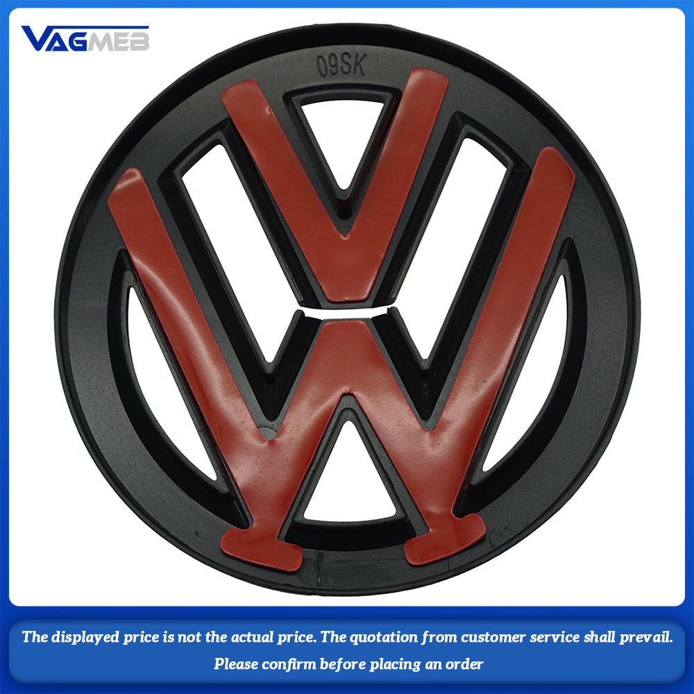 Car Black Front Grill Badges Rear Trunk Emblem Lid Covers Logo Sticker For VW Scirocco(2009-2014)