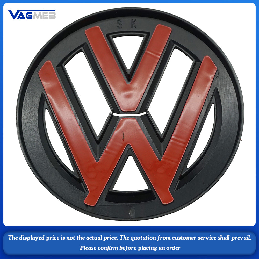 Car Black Front Grill Badges Rear Trunk Emblem Lid Covers Logo Sticker For VW Scirocco(2009-2014)