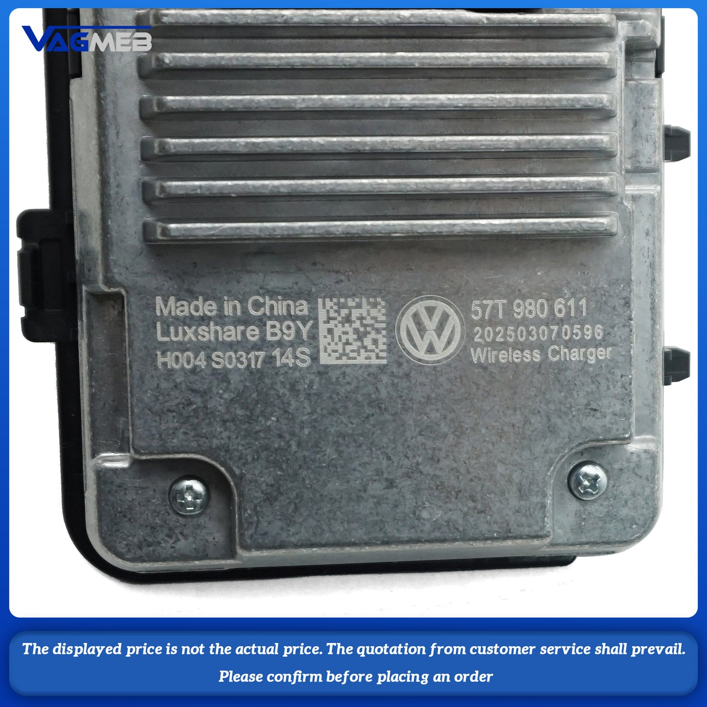 40W wireless charger For VW Atlas ID7 ID.UNYX 57T 980 611