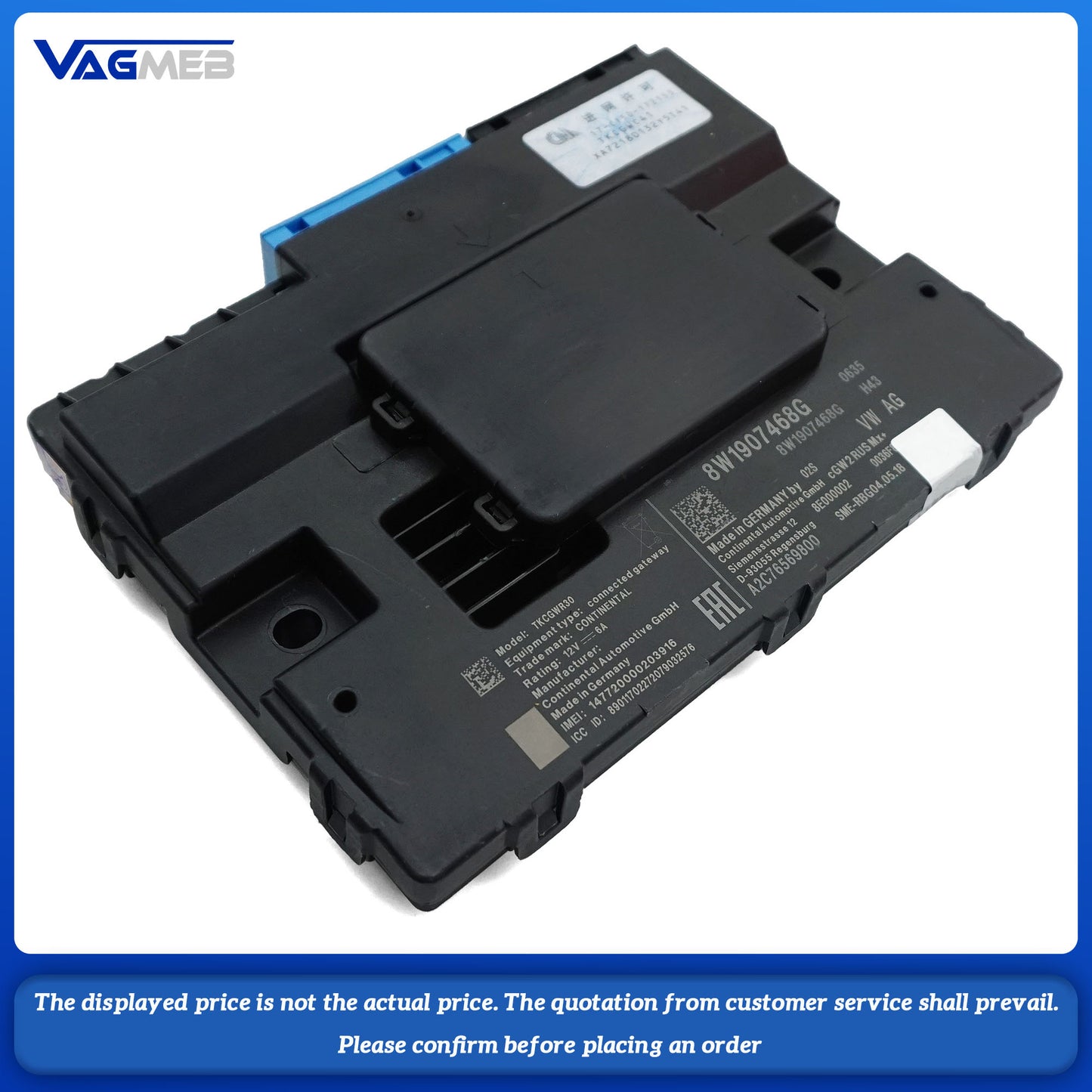 For Audi Q5 Q7 A4 S4 RS5 RS4 Cruise Control Gateway Module Unit 8W1 907 468G