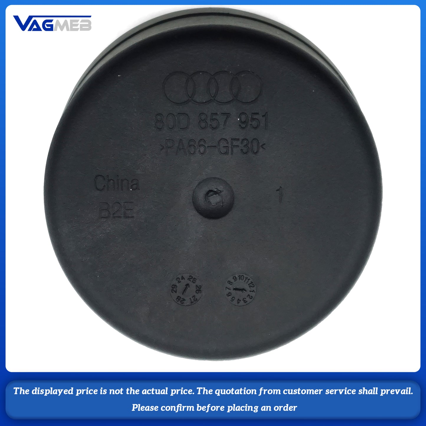 For Audi Q5 FY center console ashtray 80D 857 951