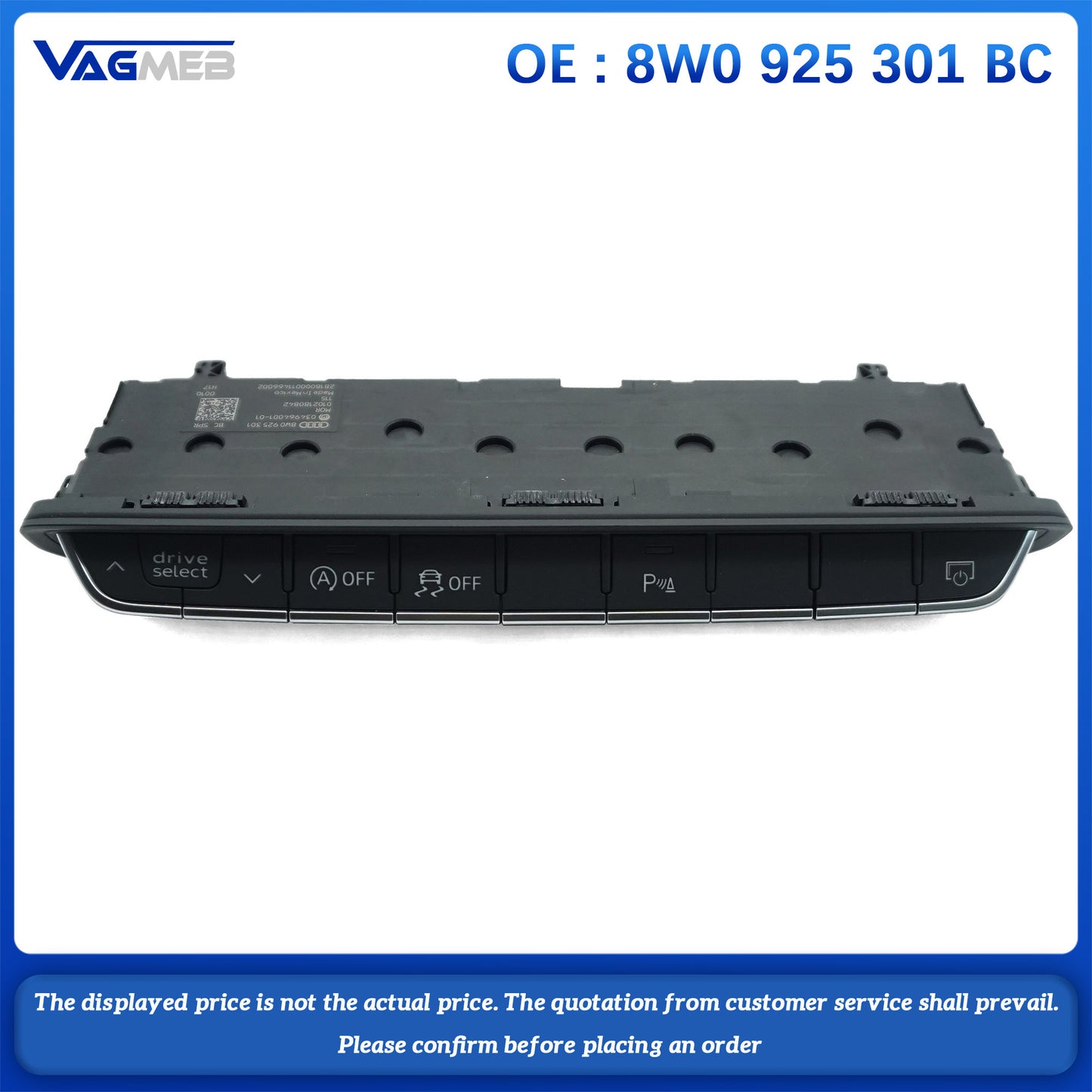 Multi function button switch parking radar switch 8W0 925 301 BC For Audi A4 B9 A5 S4 S5 RS4 RS5, Car Accessories