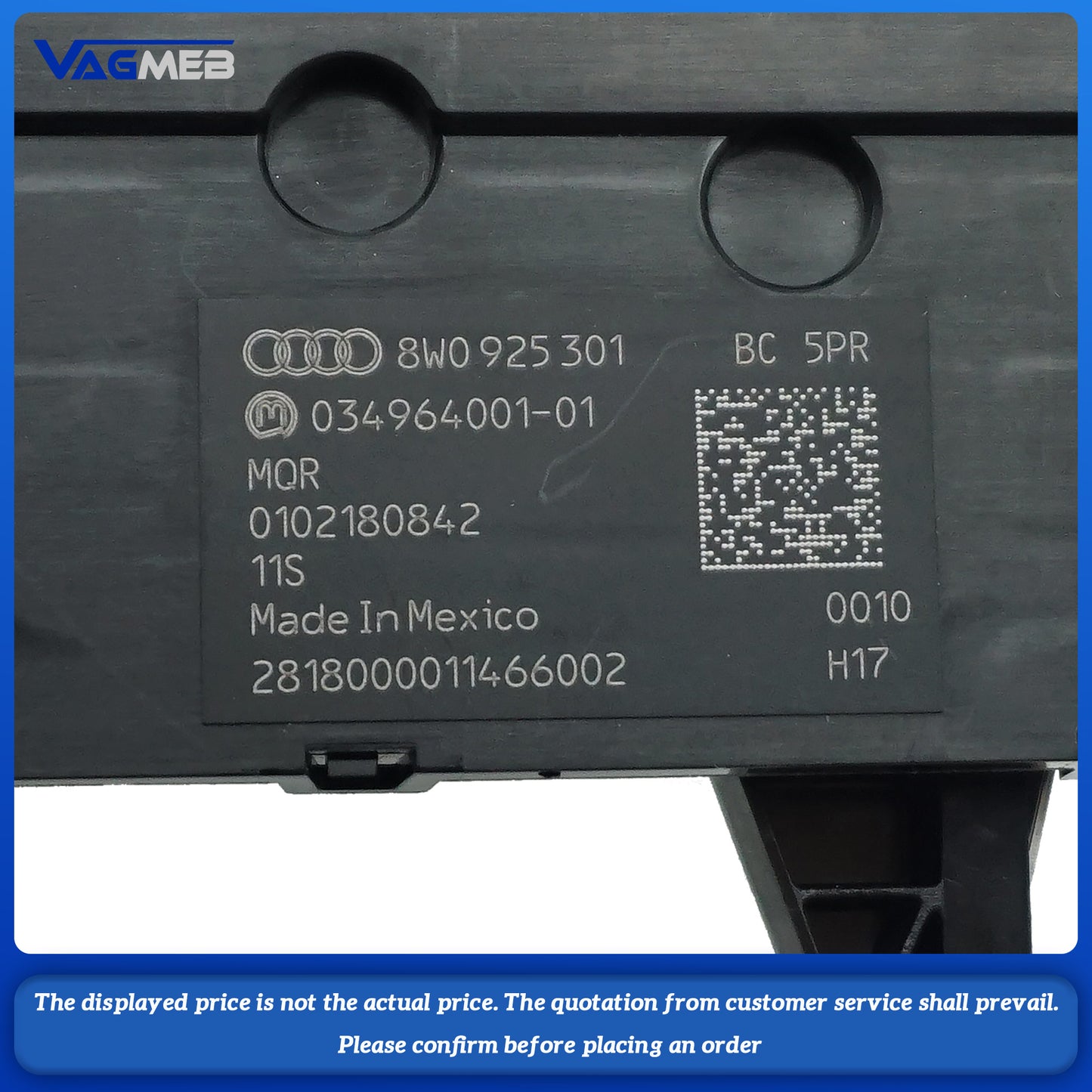 Multi function button switch parking radar switch 8W0 925 301 BC 8W0925301BC For Audi A4 B9 A5 S4 S5 RS4 RS5