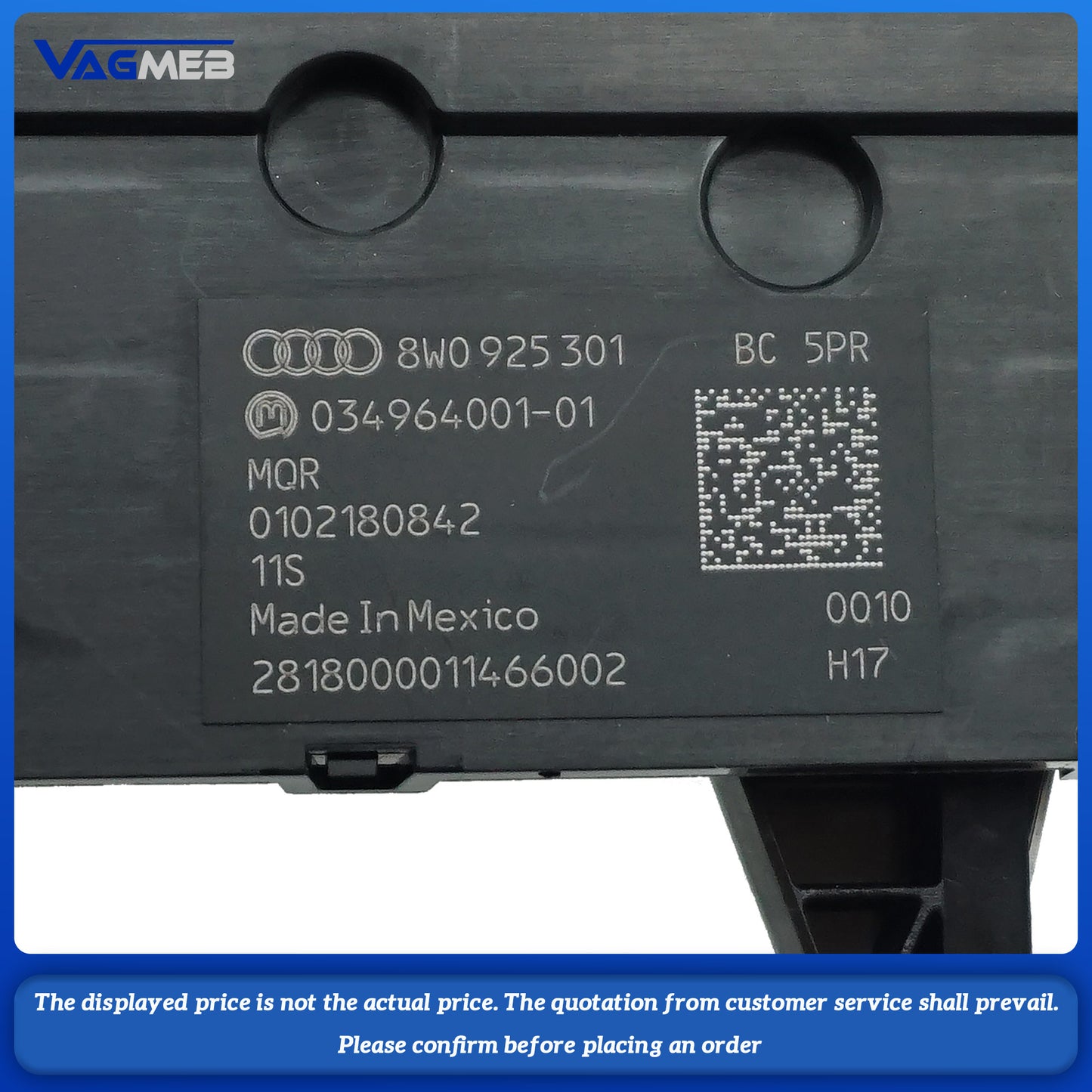 Multi function button switch parking radar switch 8W0 925 301 BC For Audi A4 B9 A5 S4 S5 RS4 RS5, Car Accessories