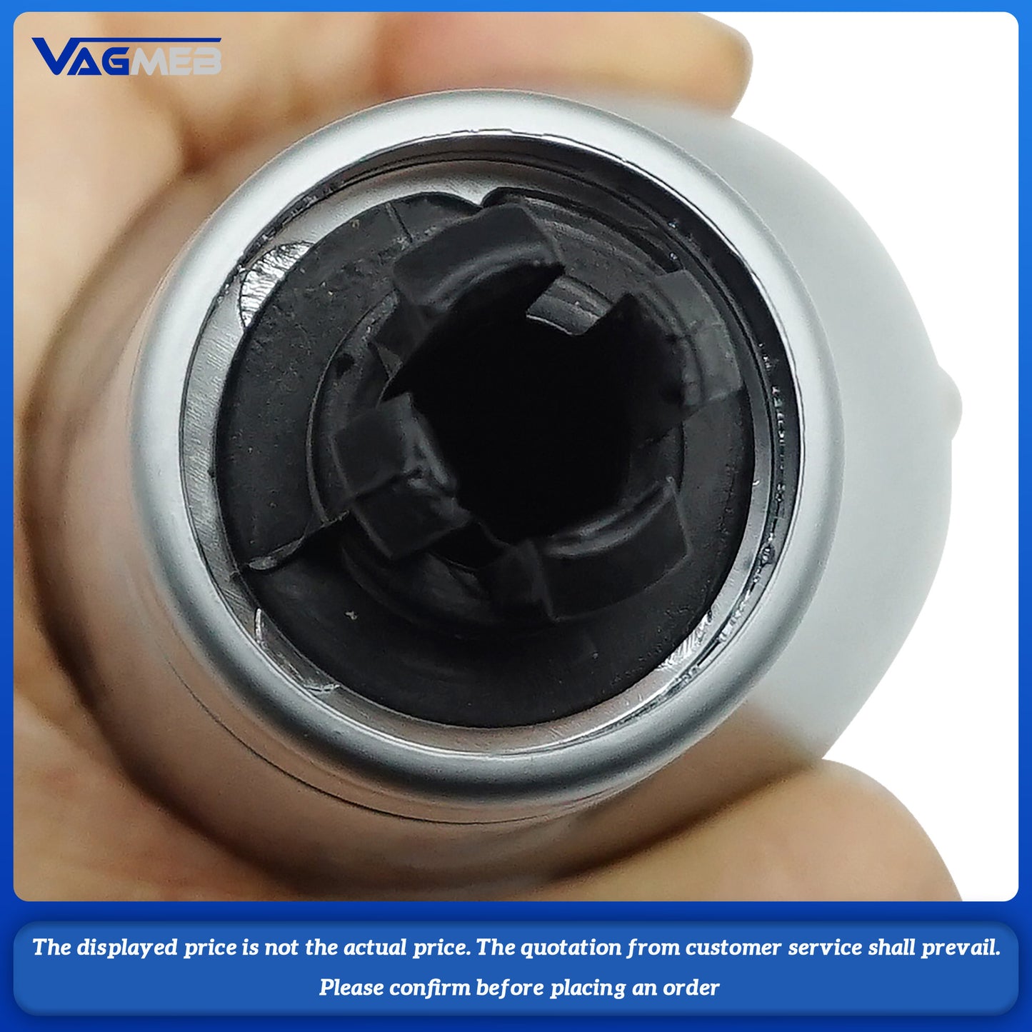 Automatic Gear Shift Knob Silver Plating Handball For Mercedes Benz W204 W211 C180 C200 Auto Accessories Small hole 8mm