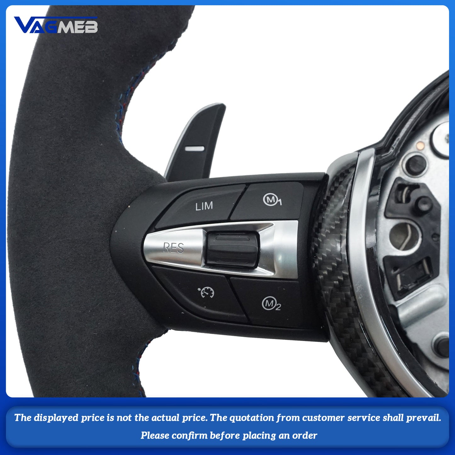 Alcantara sport car steering wheel For BMW M M3 M5 F10 F11 F13 F15 F20 F21 F22 F25 F01 F02 F03 F30 F31 F32 F35 F36 F48