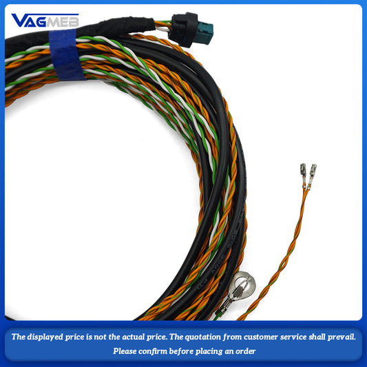 Retrofit reverse backup camera wiring wire cable harness kit For BMW F