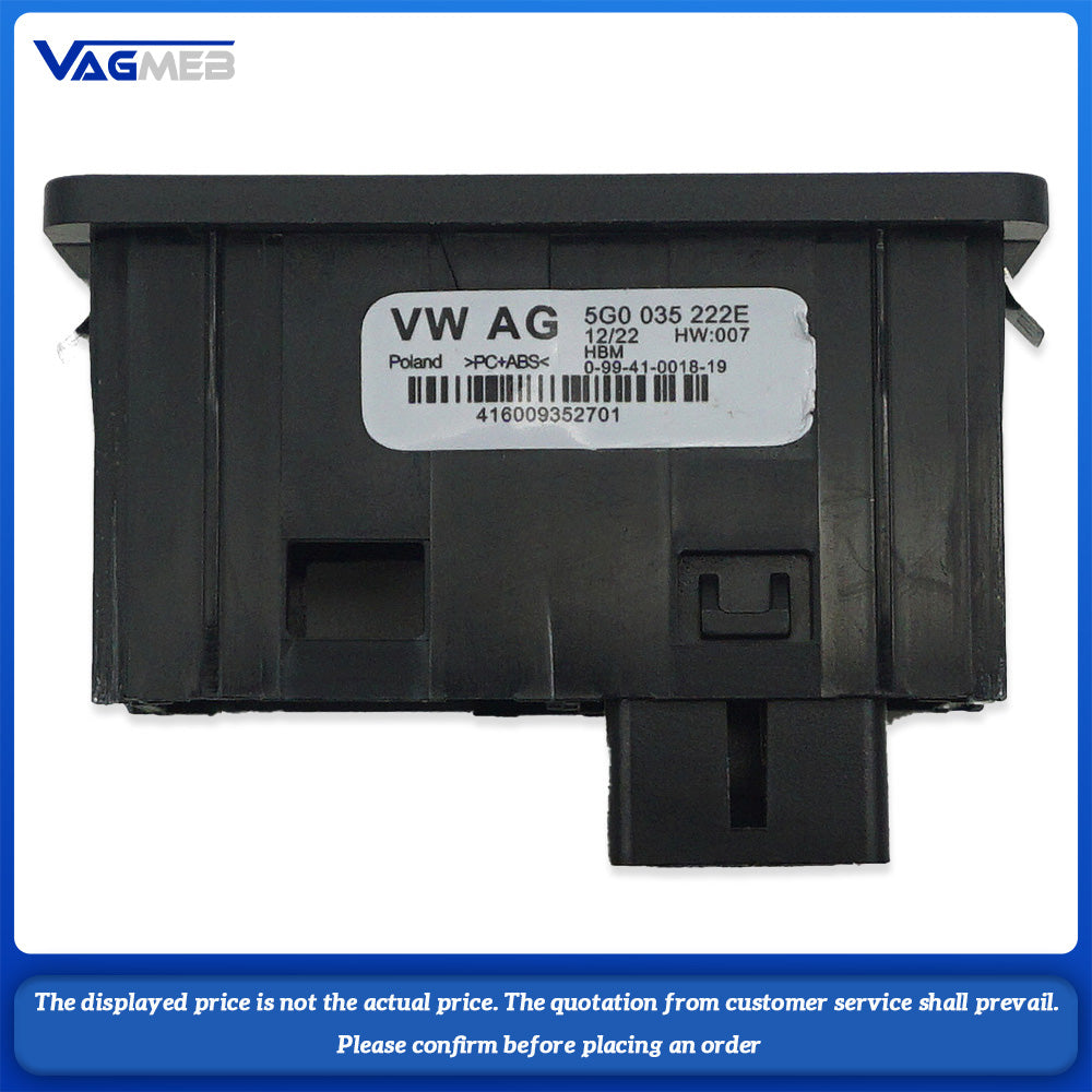 CarPlay USB AUX Install Plug Socket Switch Button MIB2 MDI USB AMI Adapter for VW GOLF MK7 PASSAT 5G0 035 222E 5Q0 035 724