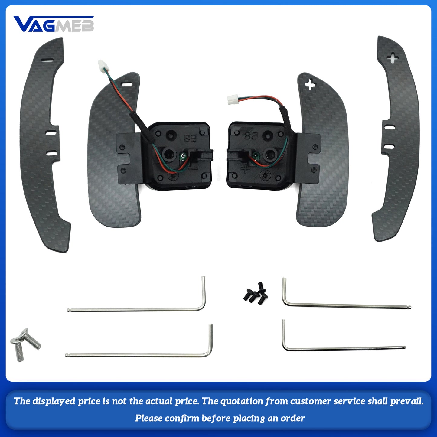 Magnetic Carbon Fiber Paddle Shifters For Seat