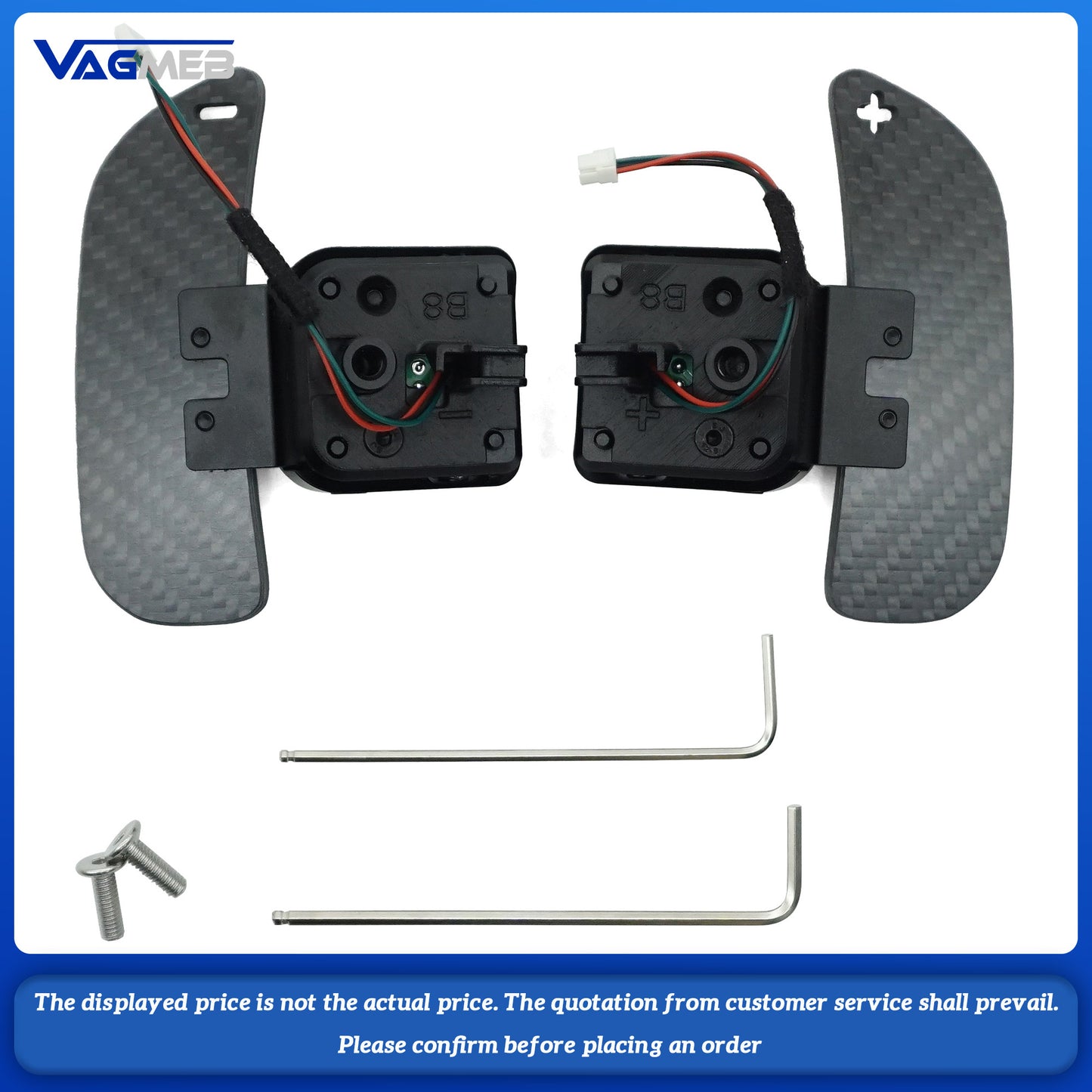 Magnetic Carbon Fiber Paddle Shifters For Seat