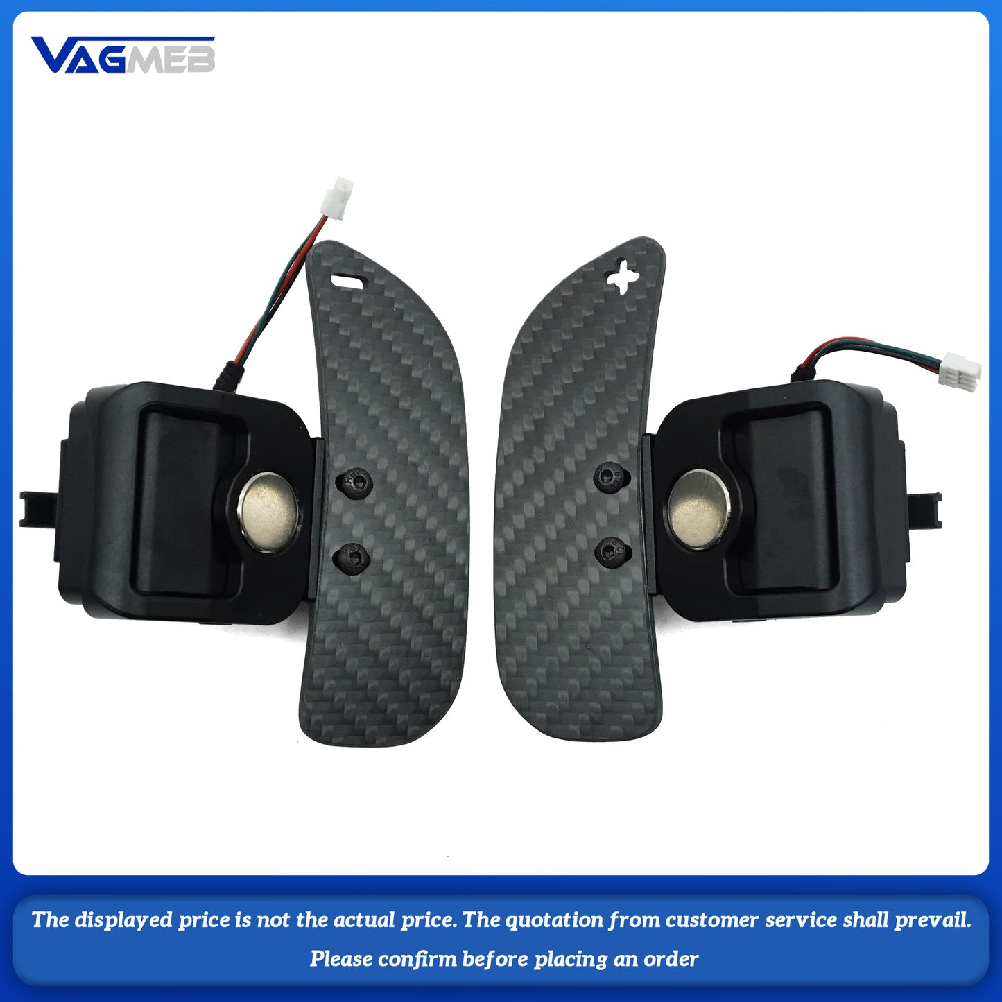 Magnetic Carbon Fiber Paddle Shifters For Seat