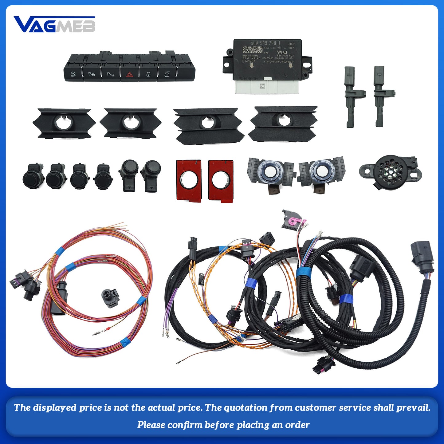 For Skoda Kodiaq 4K upgrade 12K parking radar upgrade kit, Car Accessories